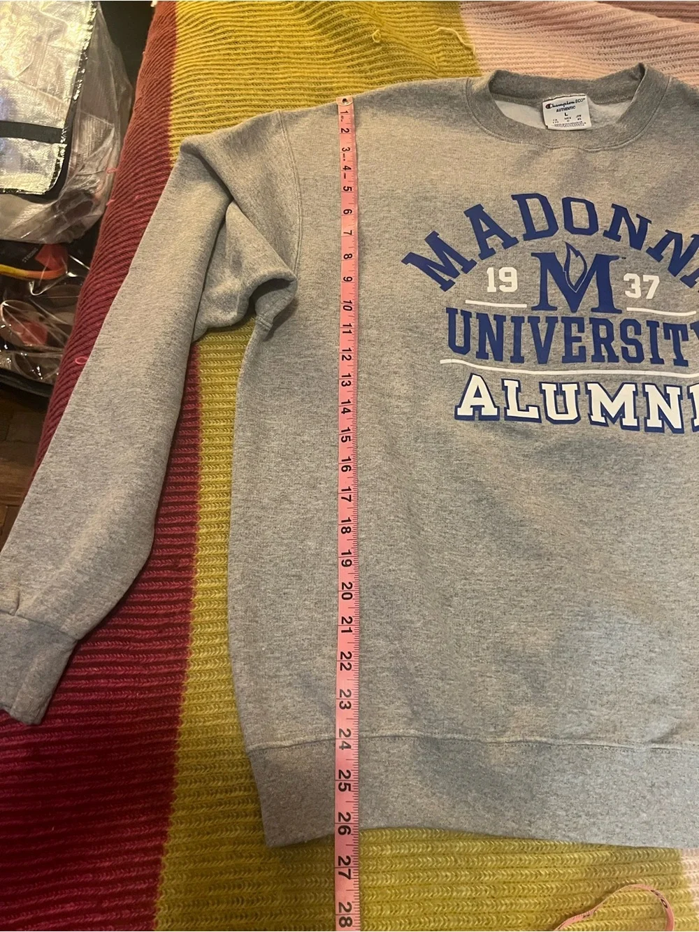 🎓 Madonna University Champion Sweatshirt 💙 Size L